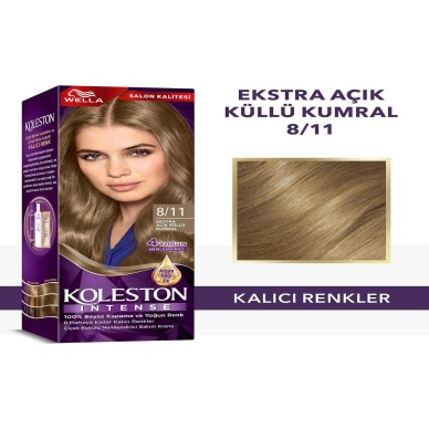 TOPTANBULURUM Koleston Intense Saç Boyası 8/11 Ekstra Açık Küllü Kumral - Salon Kalitesi