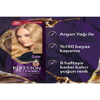 TOPTANBULURUM Koleston Intense Saç Boyası 9/0 Sarı - Salon Kalitesi