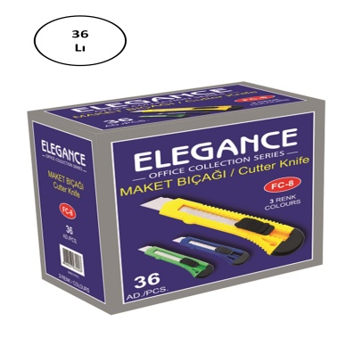 Rubenis Fc-8 Elegance Maket Bıçağı Geniş 36lı