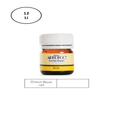 Artdeco Kumaş Boyası 25 Ml Beyaz 12li