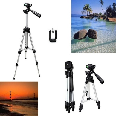 TOPTANBULURUM Tripod : Telefon ve Kamera Tutucu Ayak + Telefon Tutucu - 105Cm