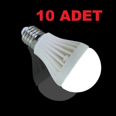 TOPTANBULURUM 7W Enerji Tasarruflu Led Ampul ( 10 Adet )