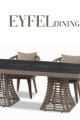 EYFEL DINING Yemek Masası Bahçe Takımı