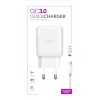 Powerway QC3.0 iPhone Apple 18W Hızlı Şarj Lightning Adaptör Şarj Seti Kablo Dahil