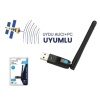 Concord W-7 300MBPS USB Antenli Uydu Alıcılı+ Pc Wifi Kablosuz Alıcı Adaptör MTK7601 Chipset WLAN