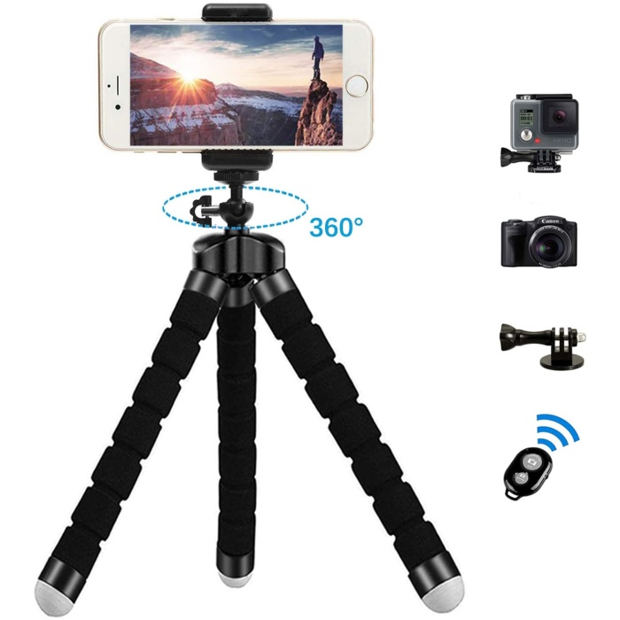 Concord T-1  Mini Esnek Çok Yönlü Ahtapot Tripod Stand