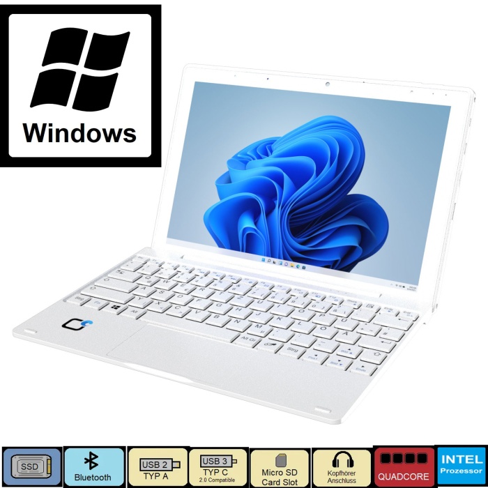 Onda Olilver A1 N5030 8GB RAM 128GB SSD 10.1 Laptop + Tablet Dokunmatik W11 Pro