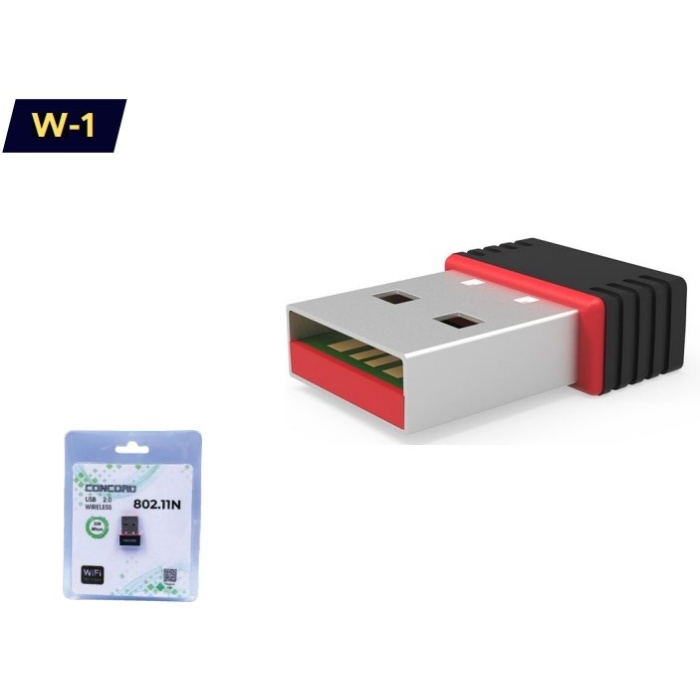 Concord W-1 300Mbps Mini Usb WiFi Kablosuz Alıcı Adaptör WLAN