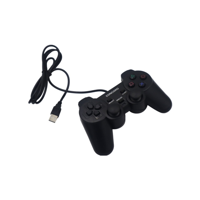 Concord C-850 Titreşimli USB Kablolu Joystick Gamepad Oyun Kolu Bilgisayar Masaüstü Laptop Uyumlu