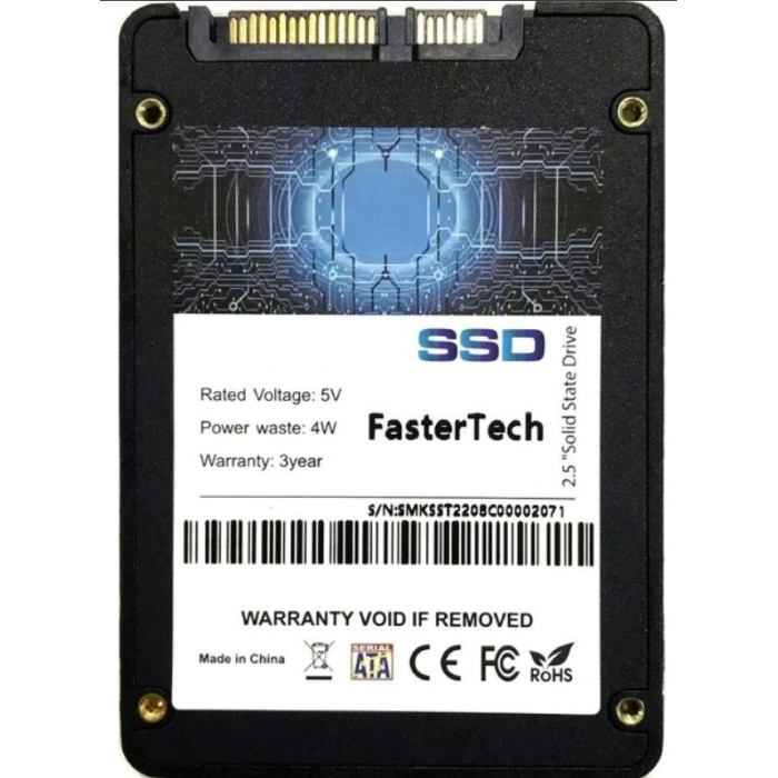 Fastertech 512GB 520MB / 480MB 2.5 SSD Harddisk