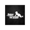 Baby On Board Arabada Bebek Var Sticker Beyaz 30*10 Cm