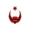 Ay Yıldız Kartal Göktürkçe Türk Oto Sticker Kırmızı 30*25 Cm