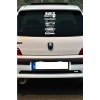 Oto Arka Cam Sticker İngilizce Model 75 40*20 Cm