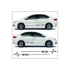 Kia Rio İçin Uyumlu Aksesuar Yan Şerit Oto Ritim Sticker