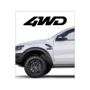 4Wd Off Road 4X4 Sağ Sol Oto Sticker 2 Adet 15*4 Cm