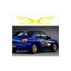 Subaru Rally Team Büyük Kapı Sağ Sol Sticker Set 80*30 Cm