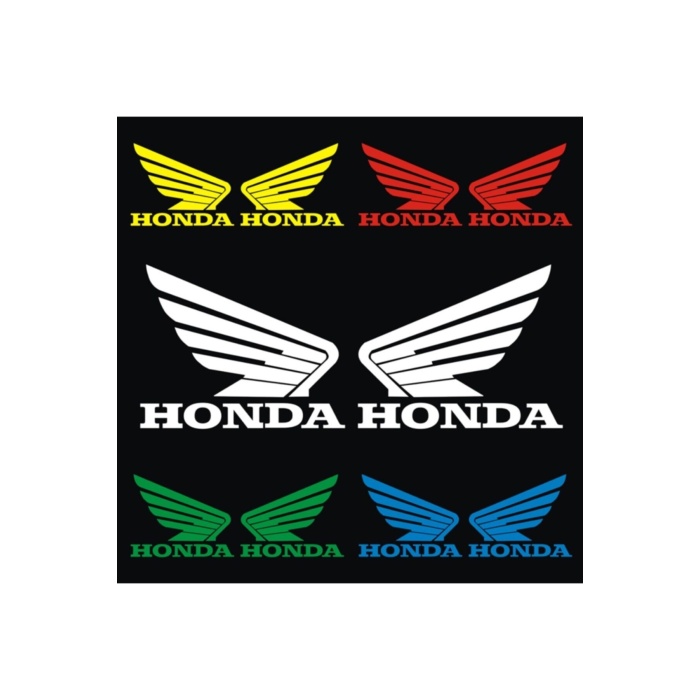 Honda İçin Uyumlu Aksesuar Oto Motorsiklet Kask Sticker Set Kırmızı