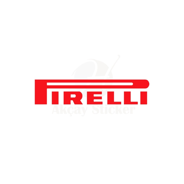 Pirelli Oto Sticker Kırmızı 2 Adet 30*4 Cm