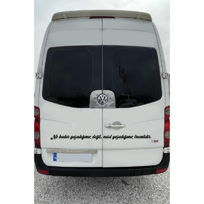 Oto Cam Yazı Sözleri Ticari-Servis-Dolmuş-Panelvan Uzun Sticker Model 10