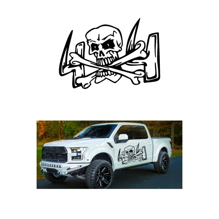 Kuru Kafa Off Road 4X4 Oto Sticker 50*35 Cm