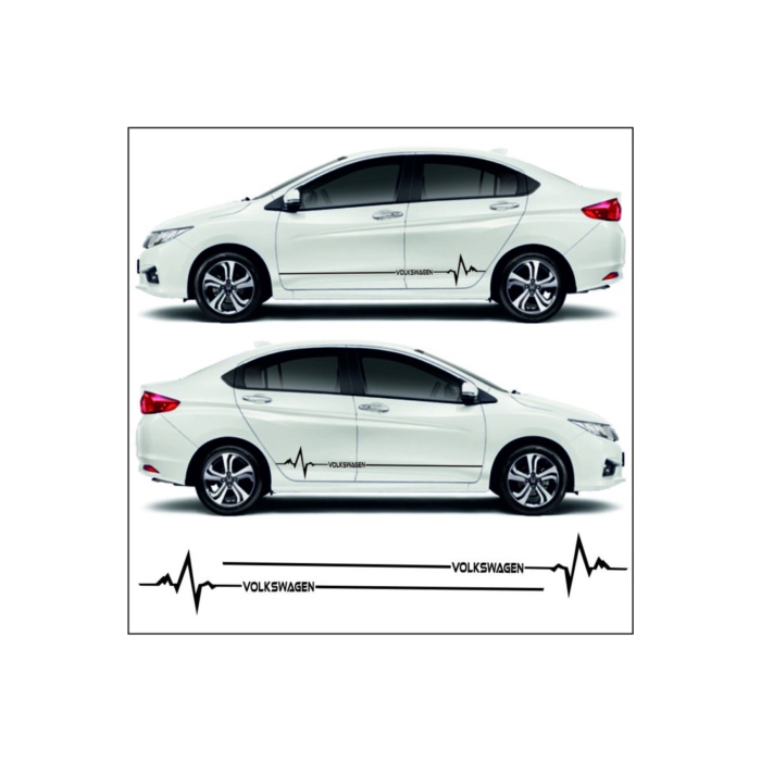 Volkswagen İçin Uyumlu Aksesuar Passat Yan Şerit Oto Ritim Sticker