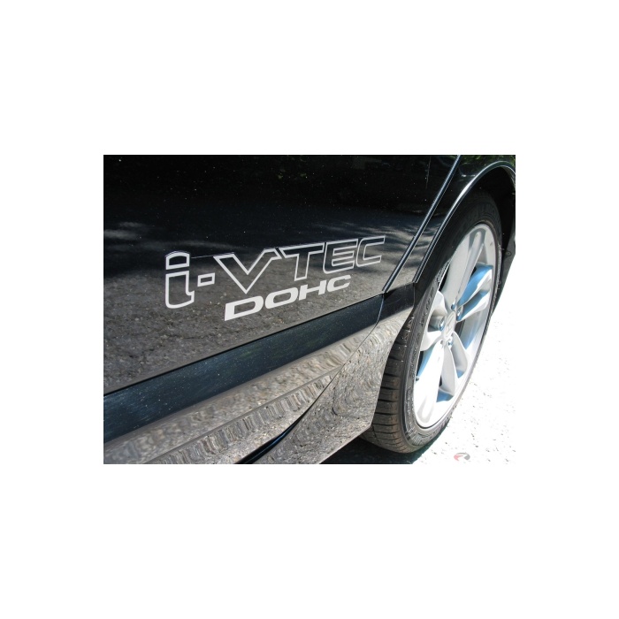 Orjinal Honda Civic I-Vtec Dohc Sticker 2 Adet Set Beyaz