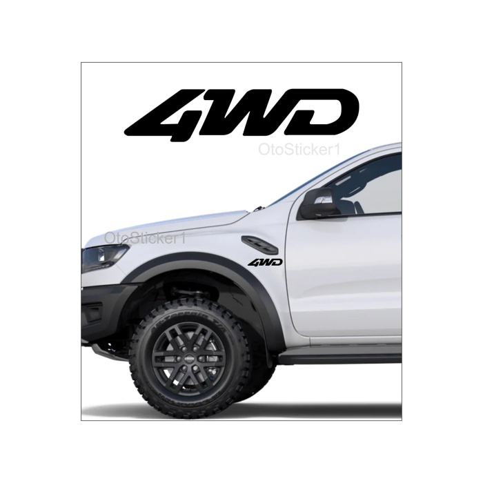 4Wd Off Road 4X4 Sağ Sol Oto Sticker 2 Adet 15*4 Cm