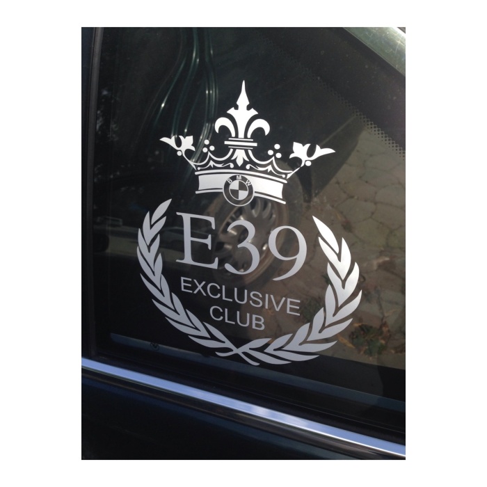 Bmw E39 Exclusive İçin Uyumlu Aksesuar Club Oto Sticker Adet 18*5 Cm