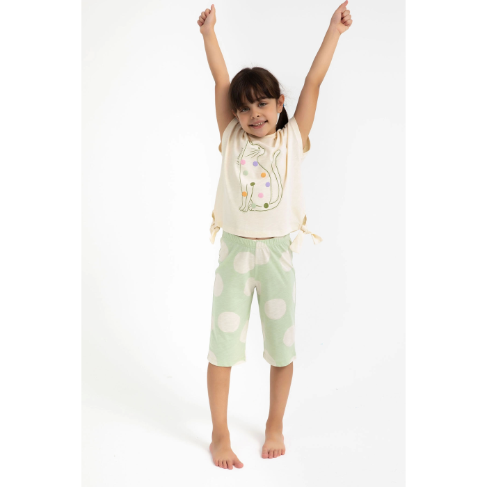 Roly Poly RP2791-2 Kız Çocuk Kapri Pijama Takımı