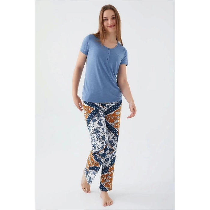 Pierre Cardin 8507-S Kadın Kısa Kol Pijama Takımı