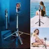 BUFFER® Fotoğraf Makinası ve Telefon Takılabilen 2si 1 Arada 2.2m Uzayan Selfie Çubuğu Kumandalı Tripod