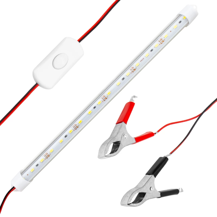 30 Cm Akü Maşalı 12 Volt - 5 Watt T8 Led Ampul