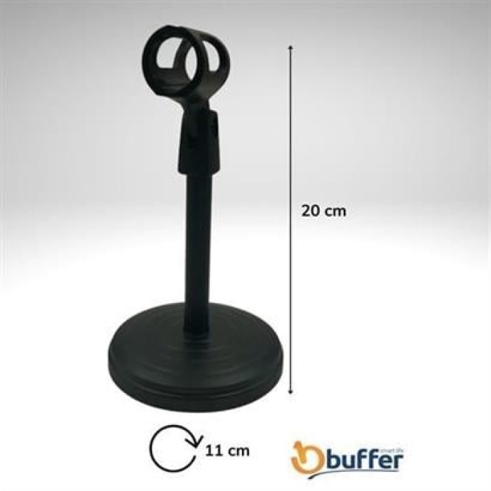 BUFFER® Tek Ayaklı Taşınabilir Mini Masaüstü Mikrofon Sabitleme Standı