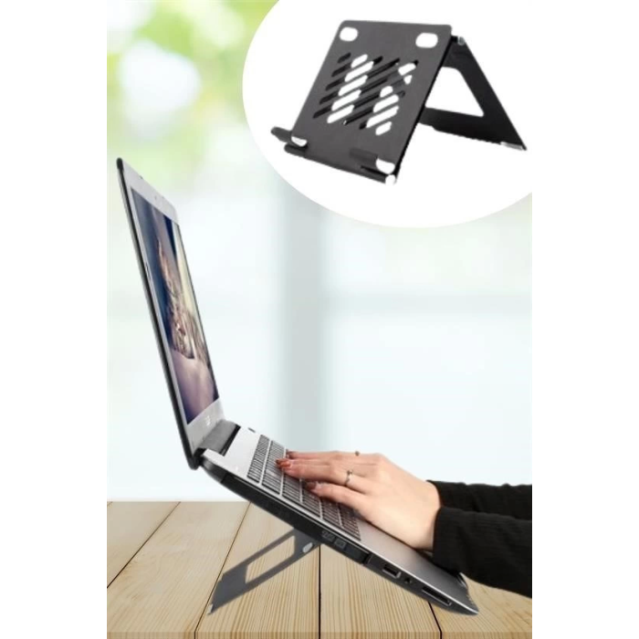 ®  Ayarlanabilir Metal Dizüstü Destek Tabanı Katlanabilir Taşınabilir Laptop Sehpası Standı