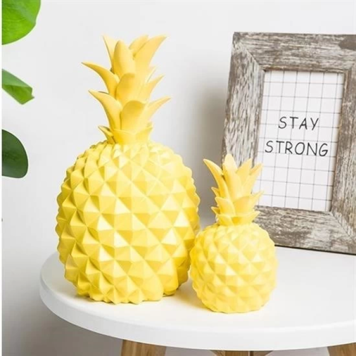 Ananas Şeklinde Desenli Büyük Boy Pilli Masa Ve Gece Lambası