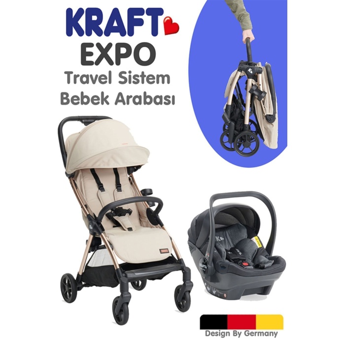 KRAFT Unisex Expo Travel Sistem Bebek Arabası