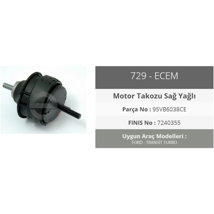 Motor Takoz Kırmızı Sağ Ford Transit Turbolu 1993-2001