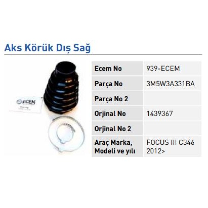 Aks Körüğü Dış Sağ Ford Focus 2012>