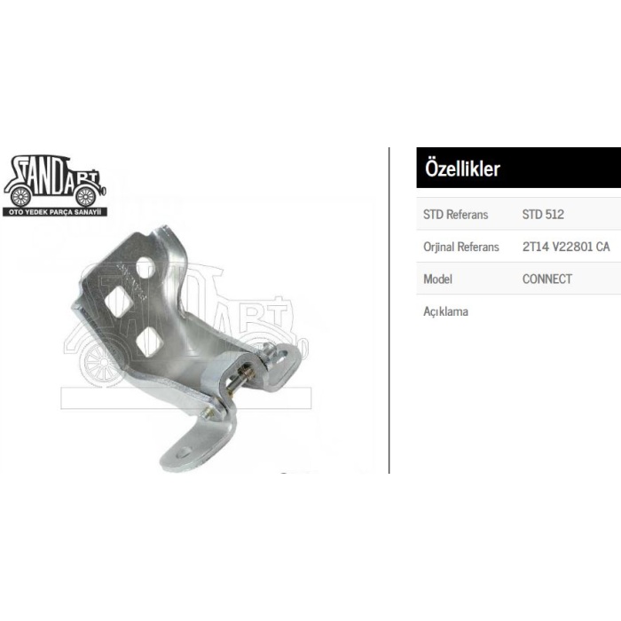 Ön Kapı Menteşesi Sağ Ford Connect 2002-2014