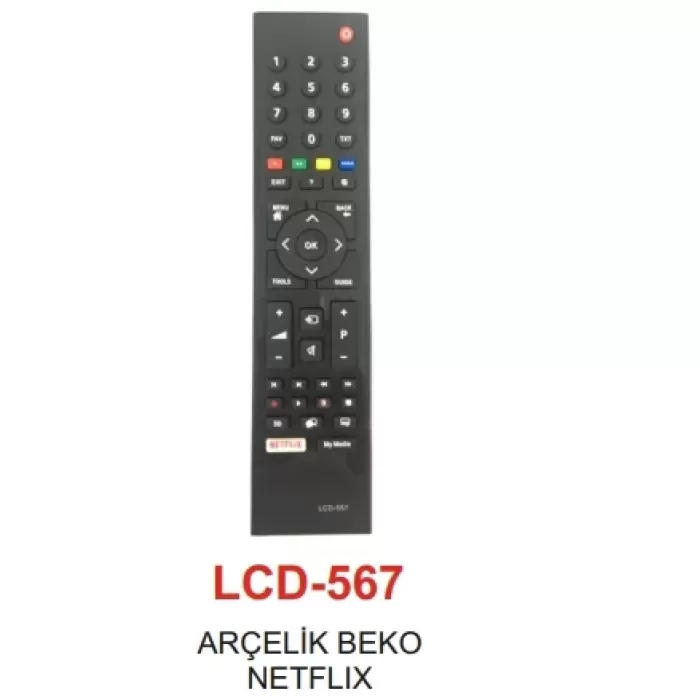 Arçelik - Beko 3d Smart  Netflix Tv Kumandası - Lcd 567