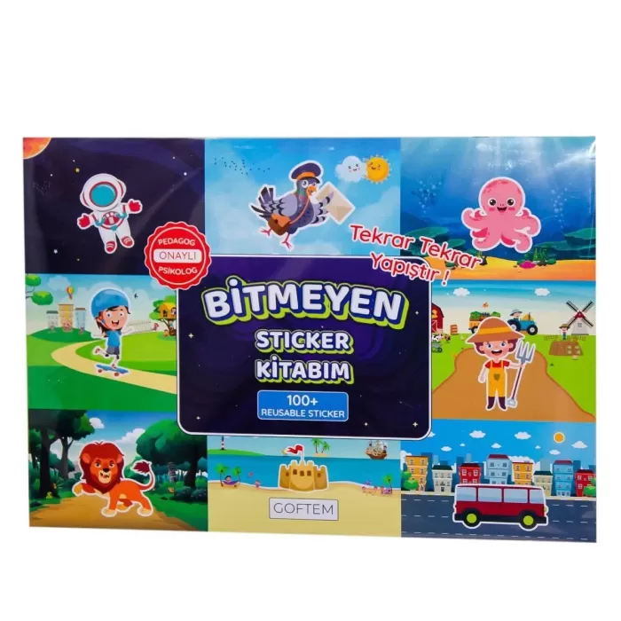 Gf001 Bitmeyen Sticker Kitabım - Gepettoys