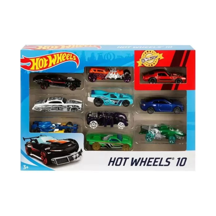 54886 Hot Wheels 10lu Araba Seti - Karışık Asorti  - Erkol Özel Kampanya Fiyatı