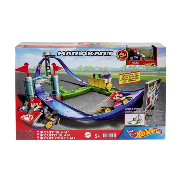 Hgk59 Hw Mario Kart Keskin Dönüşler Pist Seti /hot Wheels