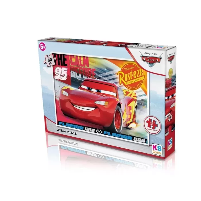 Cr709 Cars 50 Parça Çocuk Puzzle -ks Puzzle