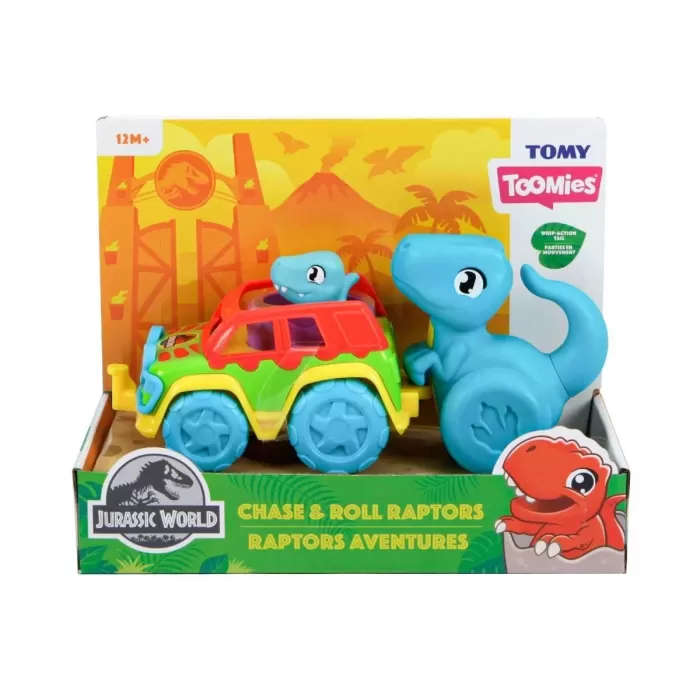 73251 Tomy - Jurassic World Dino Ve Renkli Araç - Toomies +12 Ay