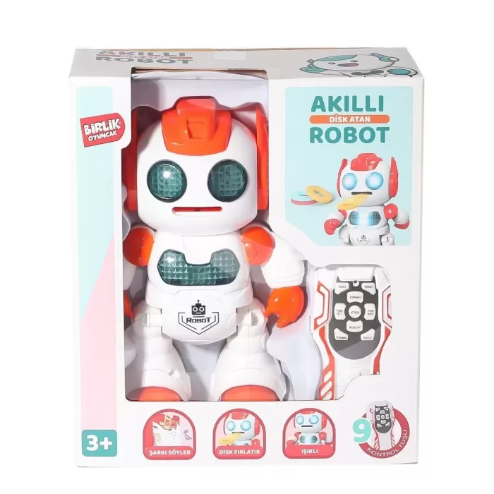 606-30 Kumandalı Programlanabilir Disk Atan Akıllı Robot -birliktoys