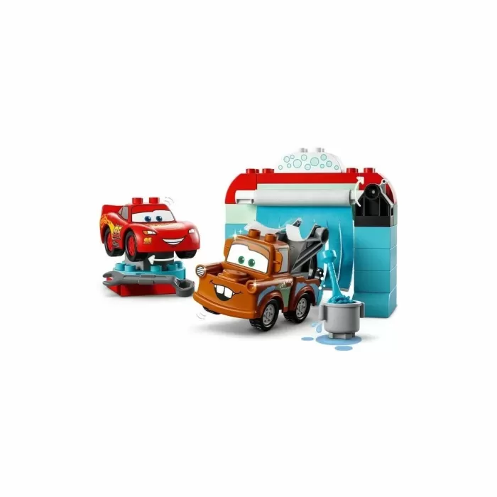 10996 Lego Duplo Şimşek McQueen Ve Materin Oto Yıkama Eğlencesi  29 Parça +2 Yaş