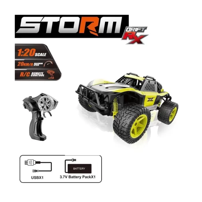 Syr-66764ma Kumandalı  2.4ghz Şarjlı 1:20 Storm Drift Araba