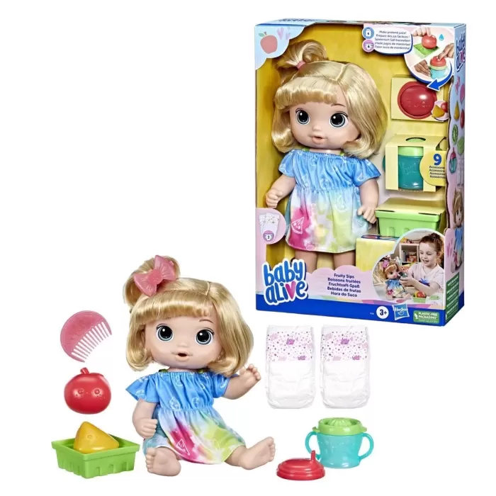 F7356 Baby Alive Bebeğim İle Eğlenceli Yudumlar Sarışın +3 Yaş