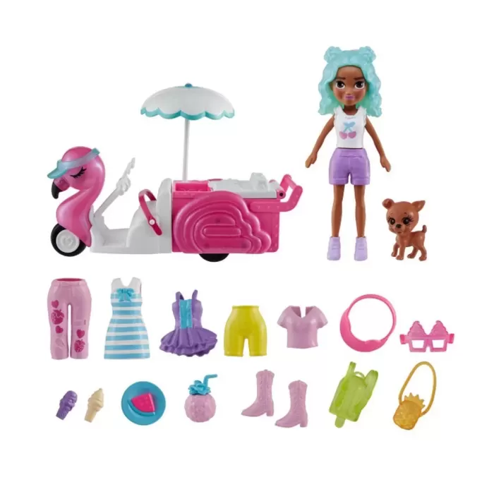 Hwp24 Polly Pocket Filamingo Motosiklet Ve Tropik Aksesuarlar